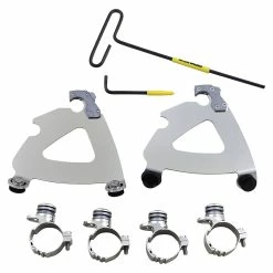 Memphis Shades Polished Road Warrior Fairing Trigger Lock Mount Kit