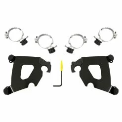 Memphis Shades Black Gauntlet Fairing Trigger Lock Mount Kit