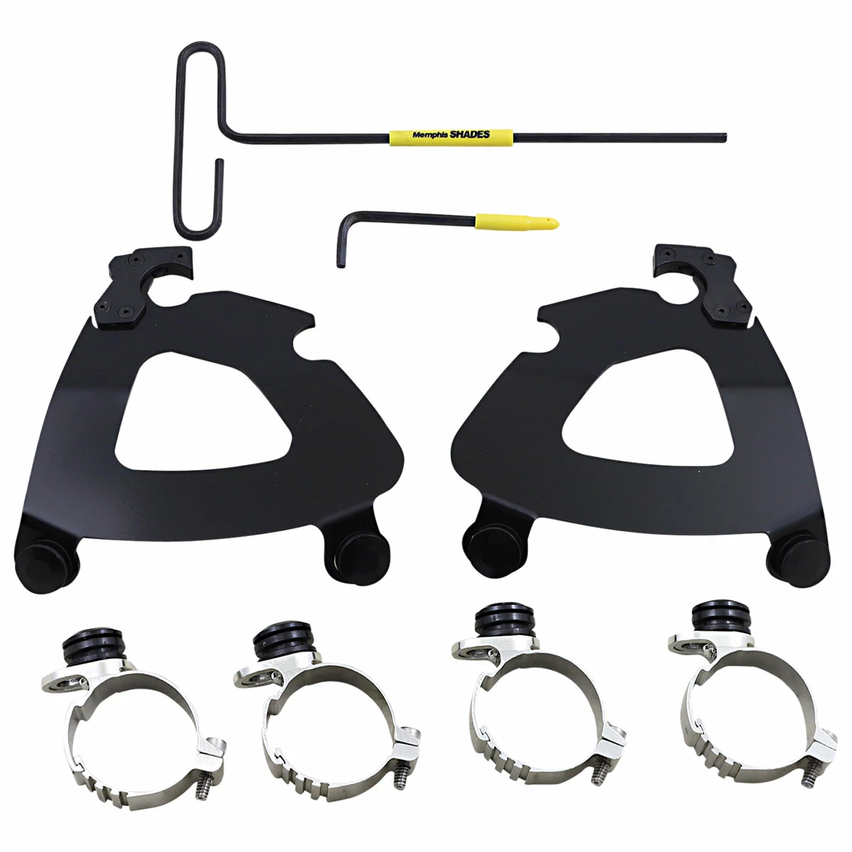 Memphis Shades Black Gauntlet Fairing Trigger-Lock Hardware Kit 3 Memphis Shades Black Gauntlet Fairing Trigger-Lock Hardware Kit