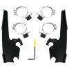 Memphis Shades Black Fats/Slim Windshield Trigger-Lock Complete Mount Kit -Deals Windshields Store 10020767 A V3