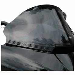 Klock Werks Black Logo Windshield Trim