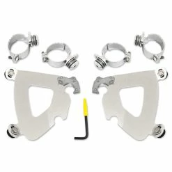 Memphis Shades Gauntlet Fairing Polished Trigger Lock Mount Kit