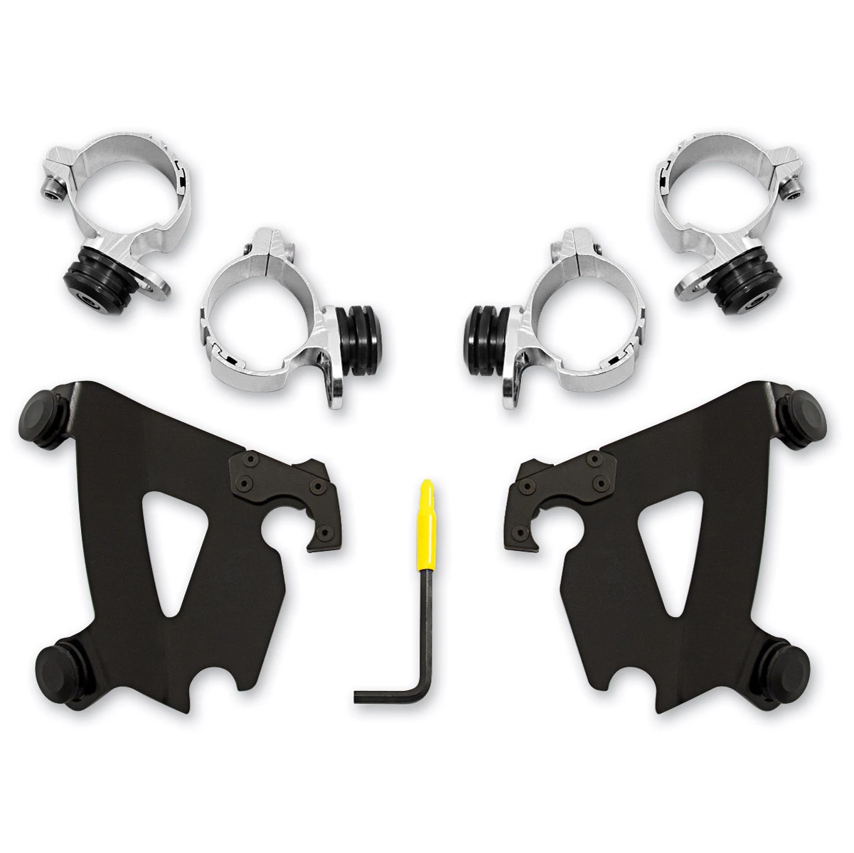 Memphis Shades Cafe Fairing Black Trigger Lock Mount Kit 3 Memphis Shades Cafe Fairing Black Trigger Lock Mount Kit