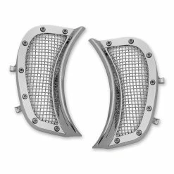 Kuryakyn Mesh Headlight Vent Accents Chrome