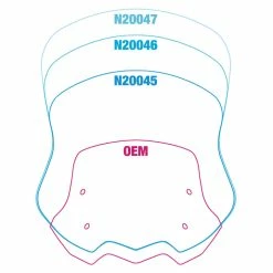 National Cycle VStream Touring Windshields -Deals Windshields Store 200 4228 D V1