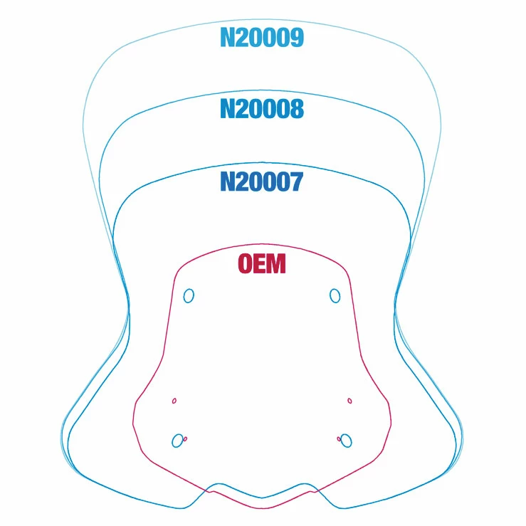 National Cycle VStream Sport Windshield, Dark Tint 6 National Cycle VStream Sport Windshield, Dark Tint - Image 4