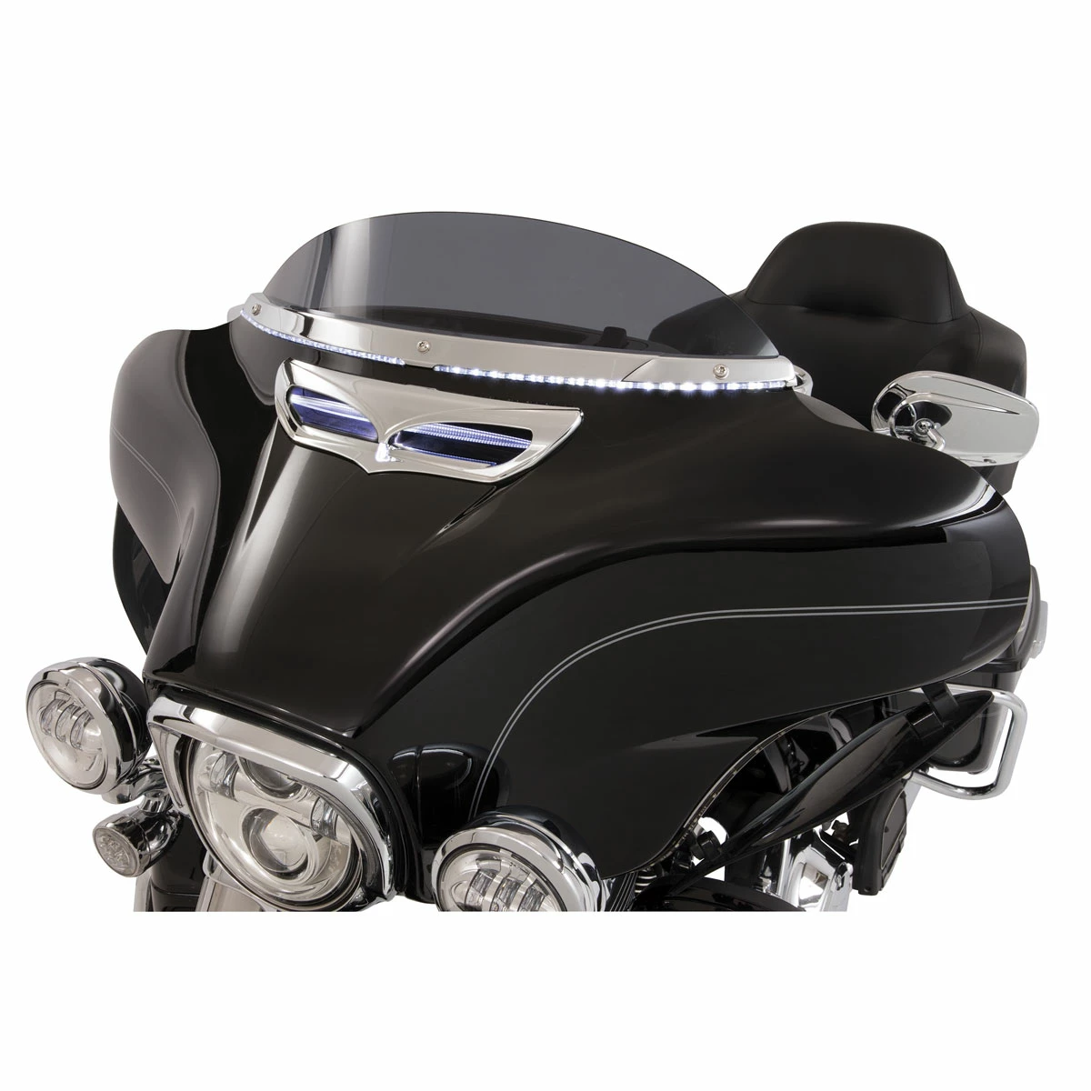 Ciro Chrome LED Lighted Horizon Windshield Trim 3 Ciro Chrome LED Lighted Horizon Windshield Trim