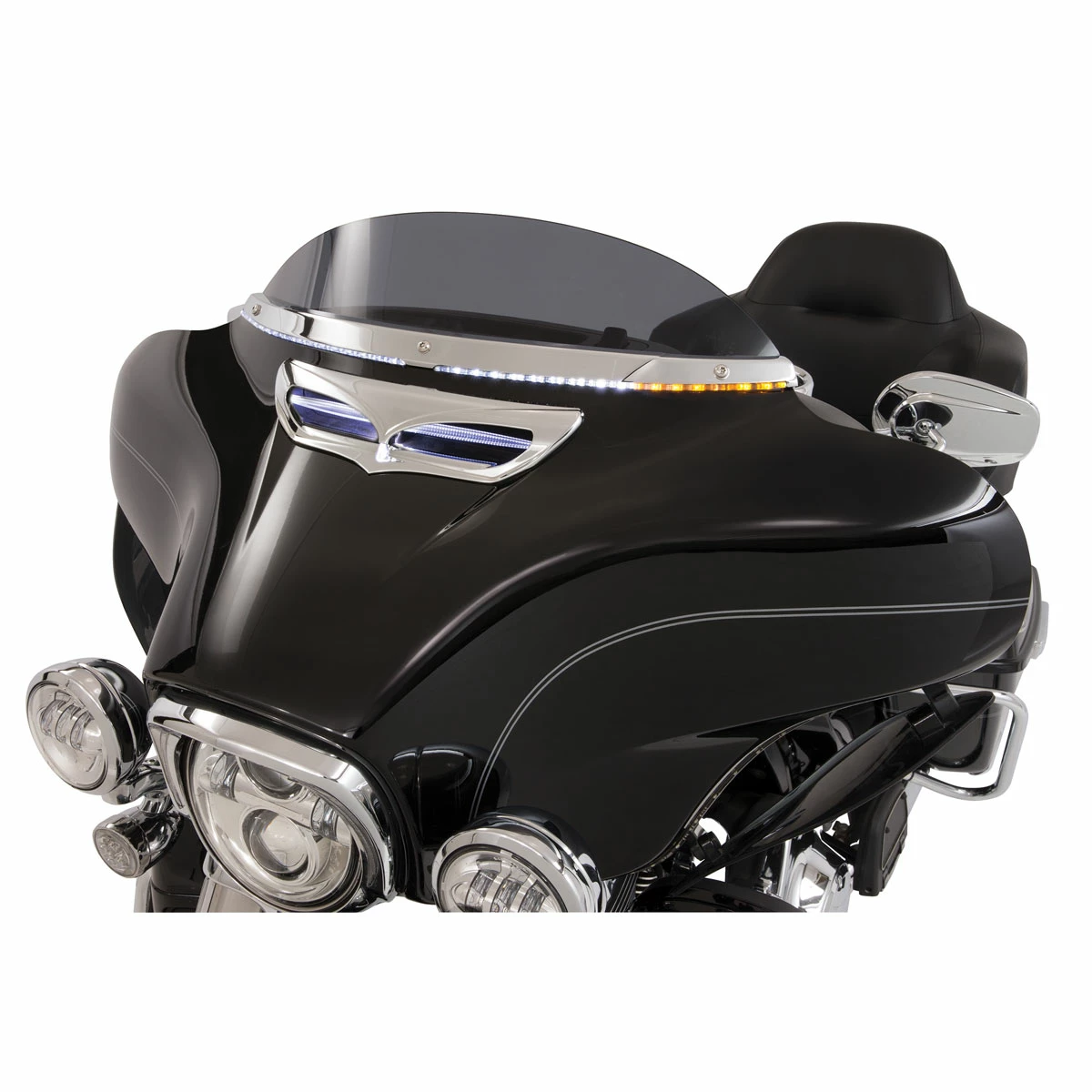 Ciro Chrome LED Lighted Horizon Windshield Trim 4 Ciro Chrome LED Lighted Horizon Windshield Trim - Image 2