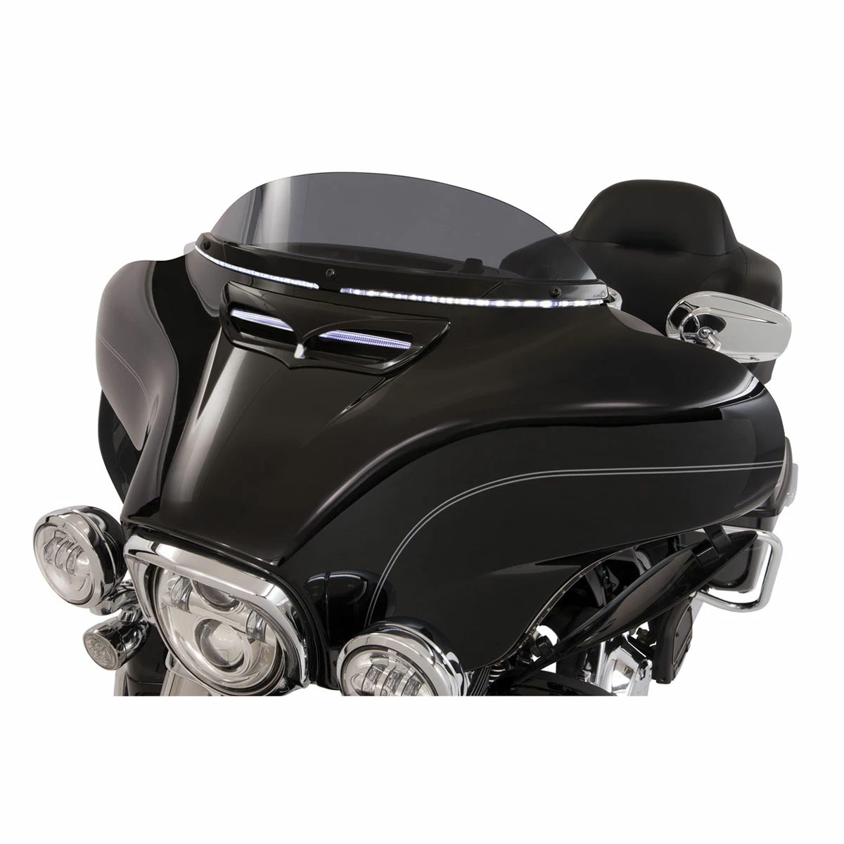 Ciro Black LED Lighted Horizon Windshield Trim 4 Ciro Black LED Lighted Horizon Windshield Trim - Image 2