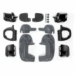 HogWorkz Vented Charcoal Denim Lower Fairings -Deals Windshields Store 510 2053 D V6