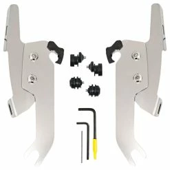 Memphis Shades Fats/Slim Windshield Polished Trigger Lock Mount Kit