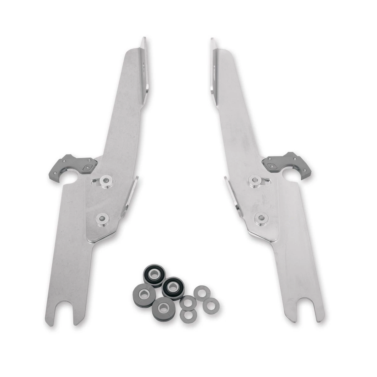 Memphis Shades Fats/Slims/Batwing Fairing Polished Trigger Lock Mount Kit W/o Light Bar 3 Memphis Shades Fats/Slims/Batwing Fairing Polished Trigger Lock Mount Kit W/o Light Bar