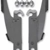 Memphis Shades Fats/Slims/Batwing Fairing Black Trigger Lock Mount Kit W/o Light Bar -Deals Windshields Store 606 520 A V1
