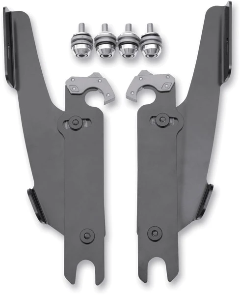 Memphis Shades Fats/Slims/Batwing Fairing Black Trigger Lock Mount Kit W/o Light Bar 3 Memphis Shades Fats/Slims/Batwing Fairing Black Trigger Lock Mount Kit W/o Light Bar