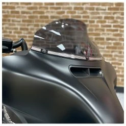 HogWorkz Contrast Cut Billet Windshield Trim Black -Deals Windshields Store 630 3604 D V12