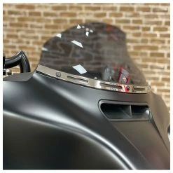 HogWorkz Hollow Cut Billet Windshield Trim Chrome -Deals Windshields Store 630 3605 D V12