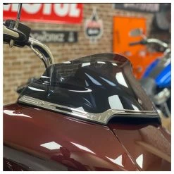 HogWorkz Hollow Cut Billet Windshield Trim Chrome -Deals Windshields Store 630 3608 D V9