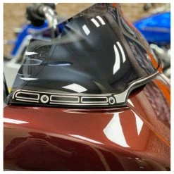 HogWorkz Slash Cut Billet Windshield Trim Black -Deals Windshields Store 630 3610 D V9