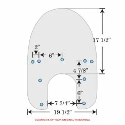 Memphis Shades Replacement Plastic For OEM Windshield -Deals Windshields Store 750 920 B V1