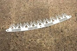 California Custom Cruisers Polished Flame Windshield Trim