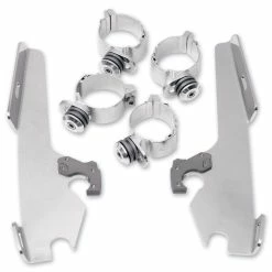 Memphis Shades Fats/Slims/Batwing Fairing Polished Trigger Lock Mount Kit