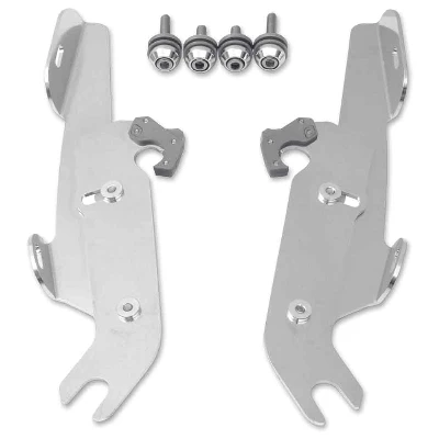 Memphis Shades Fats/Slims/Batwing Fairing Polished Trigger Lock Mount Kit W/ Light Bar 3 Memphis Shades Fats/Slims/Batwing Fairing Polished Trigger Lock Mount Kit W/ Light Bar