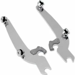 Memphis Shades Sportshield Polished Mounting Plates Only W/ Light Bar