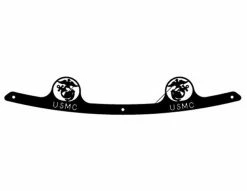 California Custom Cruisers Black USMC Windshield Trim