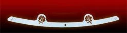 California Custom Cruisers Polished Rose Windshield Trim