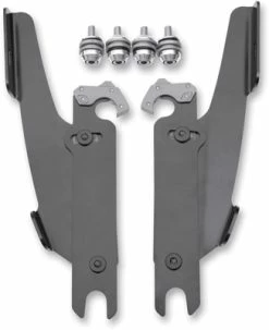 Memphis Shades Fats/Slims/Batwing Fairing Black Trigger Lock Mount Kit W/ Light Bar