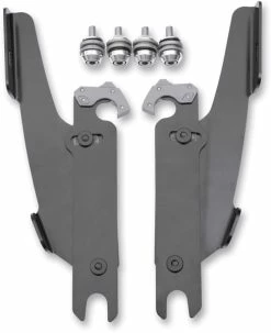 Memphis Shades Fats/Slims/Batwing Fairing Black Trigger Lock Mount Kit