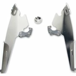Memphis Shades Batwing Fairing Polished Mounting Plates Only
