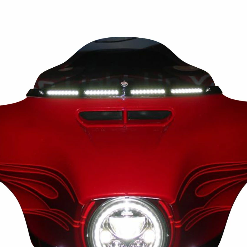 Custom Dynamics Chrome LED Windshield Trim 4 Custom Dynamics Chrome LED Windshield Trim - Image 2