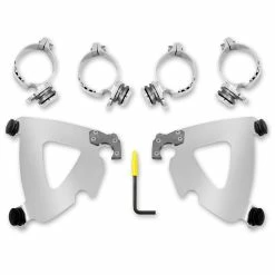 Memphis Shades Road Warrior Fairing Polished Trigger Lock Mount Kit