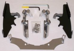 Memphis Shades Batwing Fairing Black Trigger Lock Mount Kit