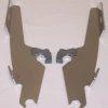 Memphis Shades Fats/Slims/Batwing Fairing Polished Mounting Plates Only