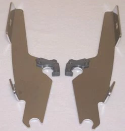 Memphis Shades Fats/Slims/Batwing Fairing Polished Mounting Plates Only